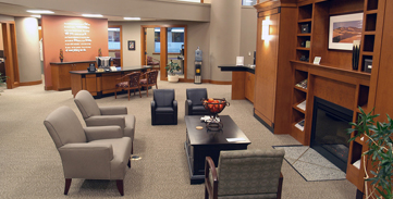 Baker Boyer Bank Community Living Room